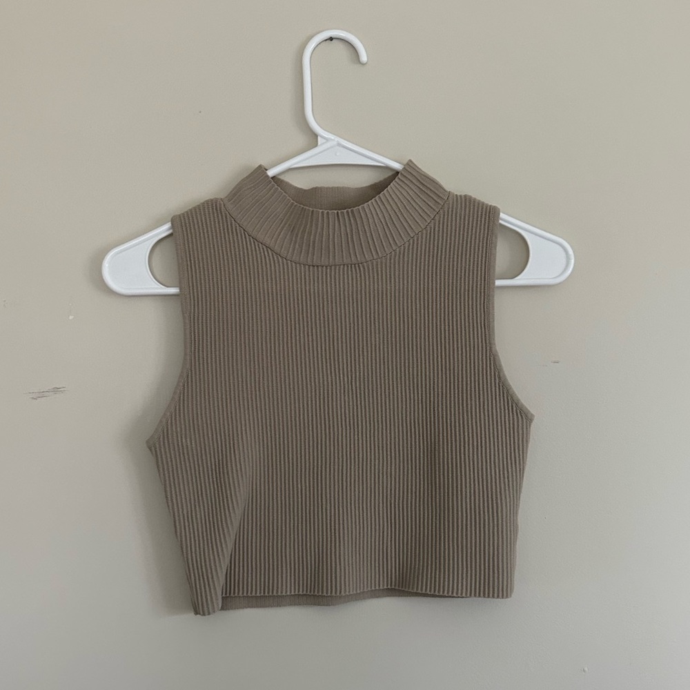 Glassons Funnel Neck Ribbed Tank